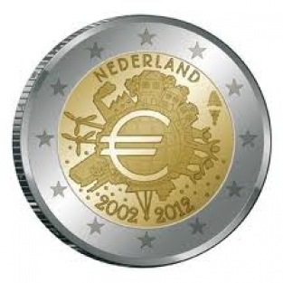 2 euro 10 jaar Euro 2012 UNC - herdenkingsmunt